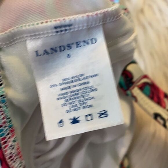 Lands End | Paisley Print Bikini Top & Skirt Swim Suit Set | 6 - Picture 8 of 8